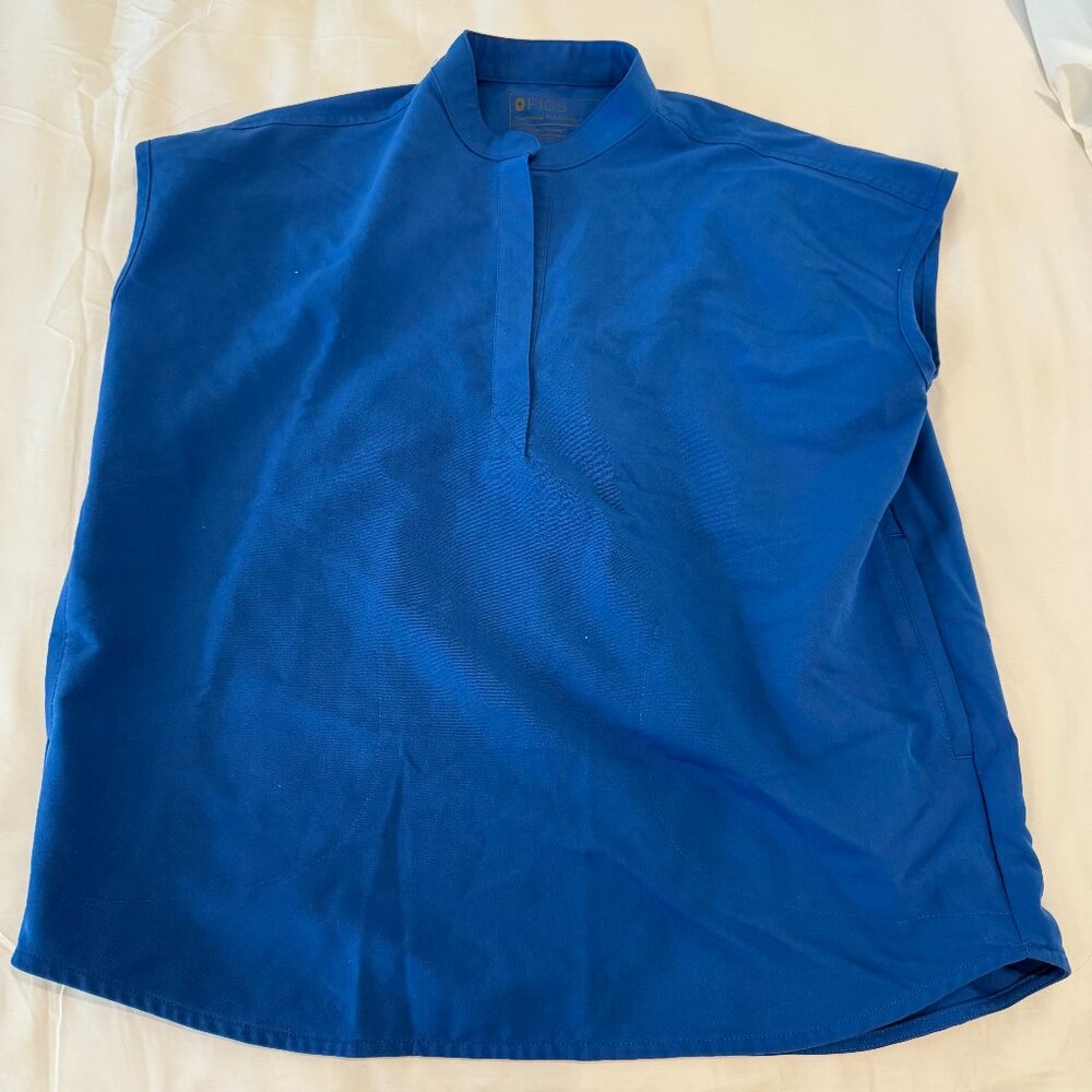 Blue Rafaela Oversized Scrub Top